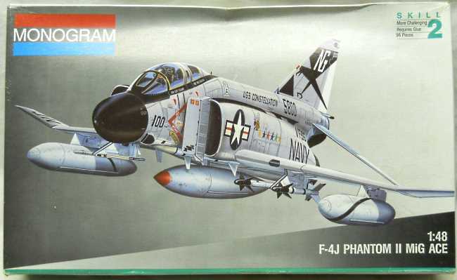 Monogram 1/48 F-4J Phantom II MIG ACE with Cunningham and Driscoll Markings, 5813 plastic model kit